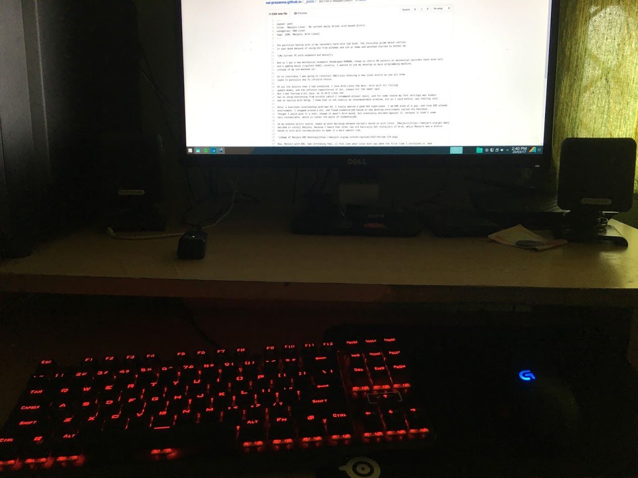 My Current PC with keyboard and mouse